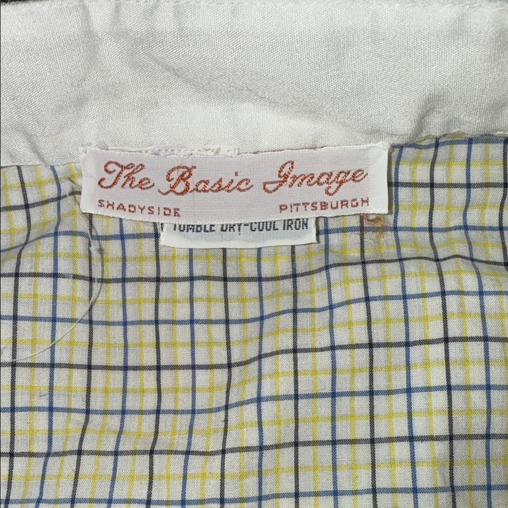 White and Green Checkered Long Sleeve Men’s Tunic - Thumbnail 3