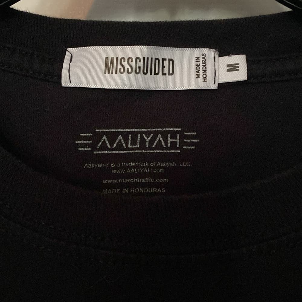 Aaliyah Photo Black T-Shirt* - Thumbnail 3