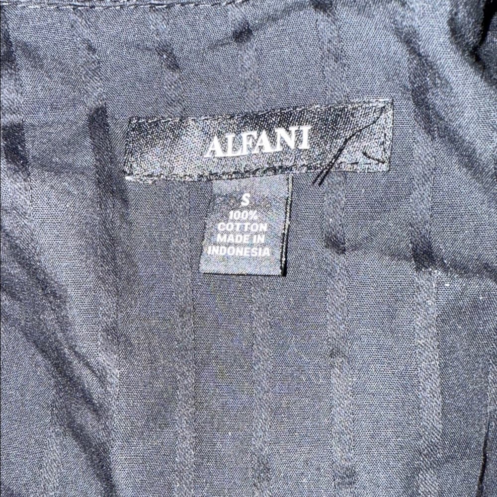 Alfani Black and Red Gradient Striped Shirt - Thumbnail 2