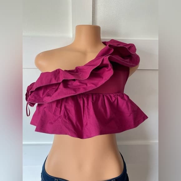Zara Off the Shoulder Crop - Thumbnail 4