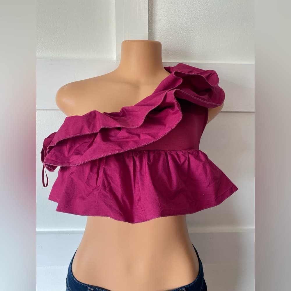 Zara Off the Shoulder Crop - Thumbnail 3