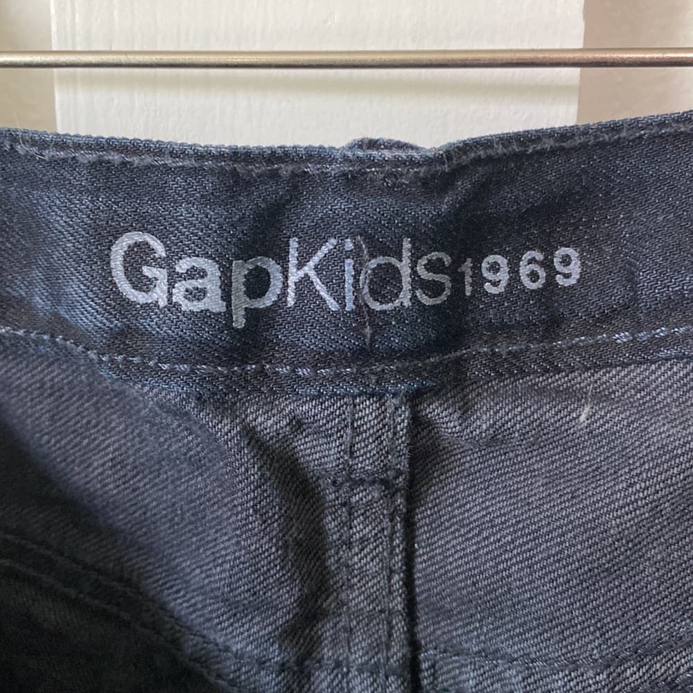 Gap Kids black straight leg jeans - Thumbnail 3