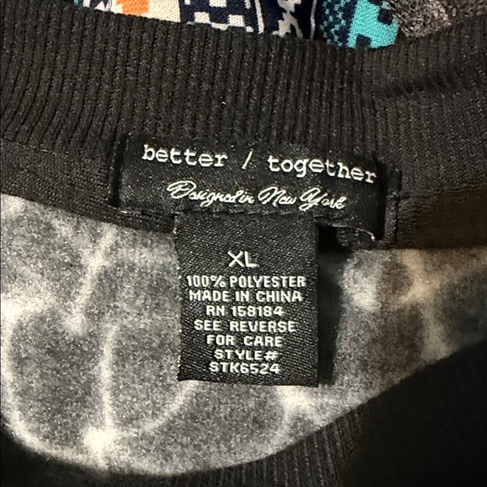 Chic XL Black Spiderweb Sweater by Better Together - Thumbnail 2