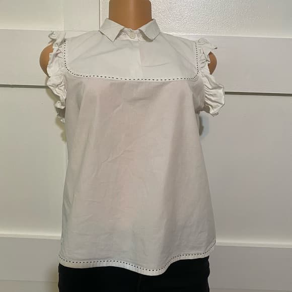 Zara White Blouse - Thumbnail 4
