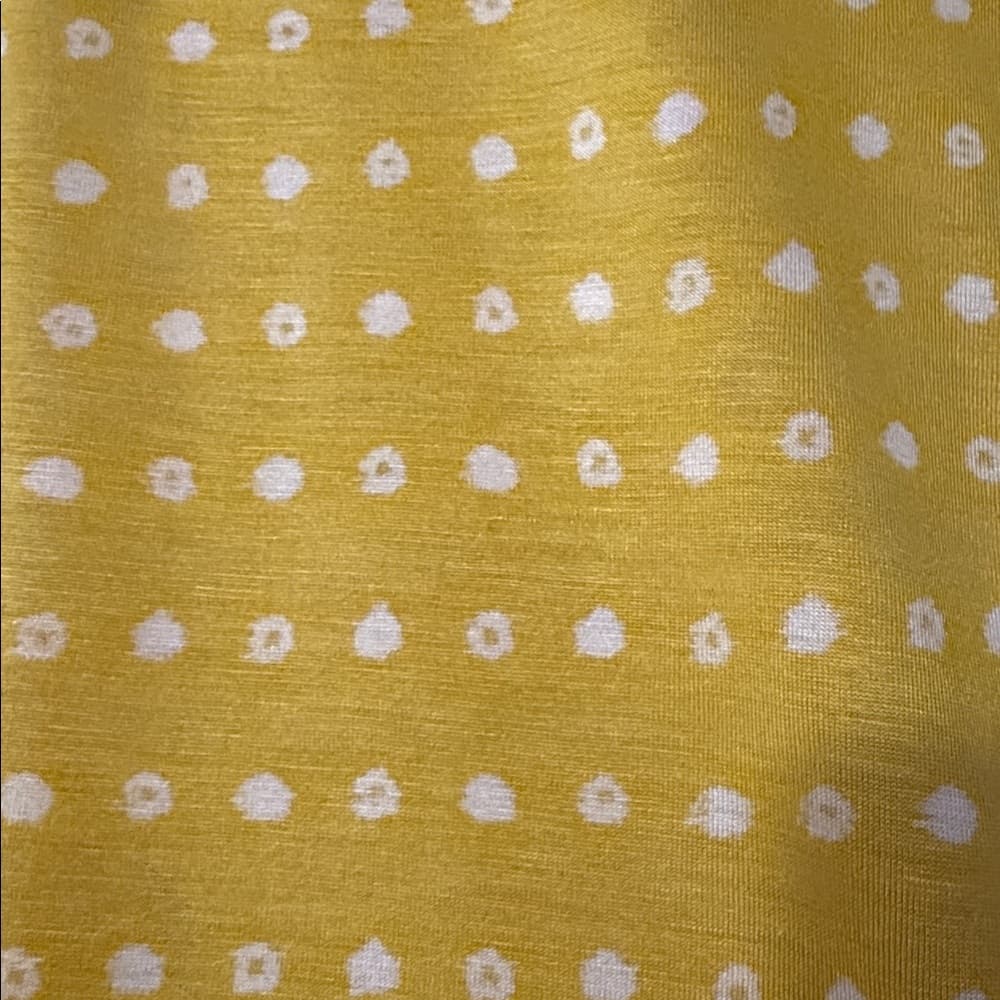 LOFT Yellow Polka Dot Tank Top - Size Medium Petite - Thumbnail 3