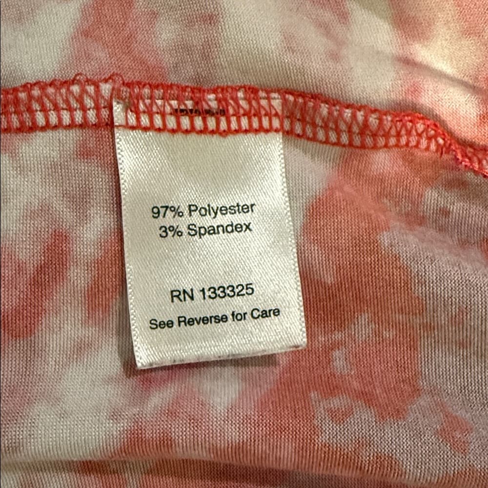 Trendy Red Tie-Dye "Never Look Back" Tank – Size Large - Thumbnail 5