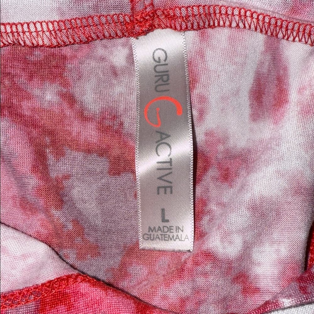 Trendy Red Tie-Dye "Never Look Back" Tank – Size Large - Thumbnail 3