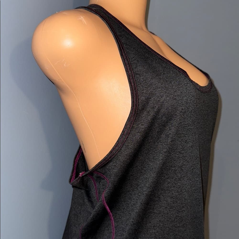Puma Black Racerback Tank Top, Size XL - Thumbnail 2