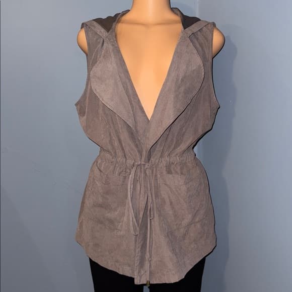 Papaya Sleeveless Hooded Vest - Size Medium - Thumbnail 8