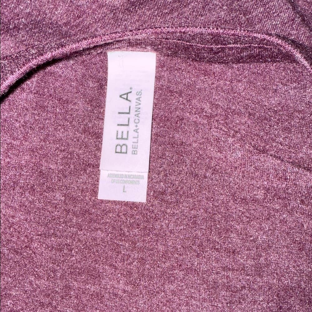 Bella Canvas Burgundy Graphic Tee - Thumbnail 2