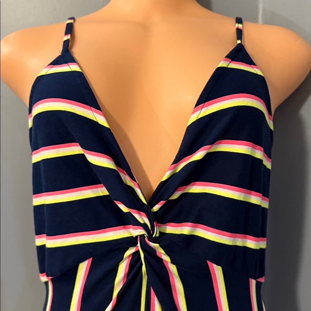 NWT Polly & Ester Striped One-Piece Swimsuit - Size Large