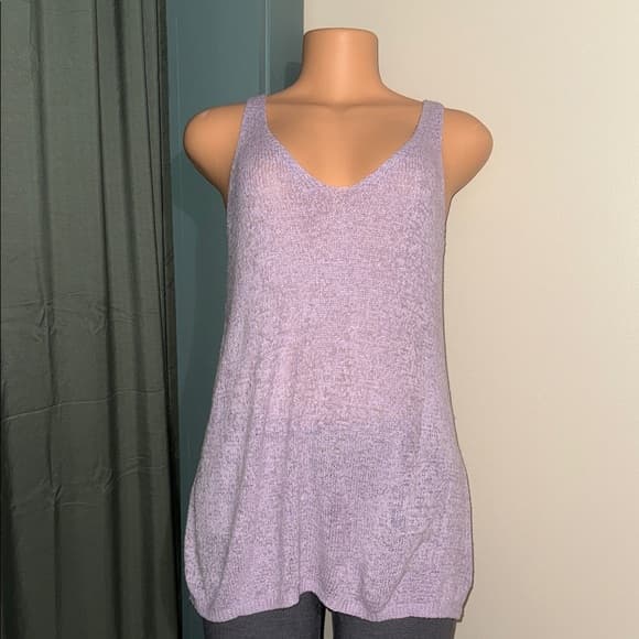 Elegant Lilac Women's Tank Top - Thumbnail 4