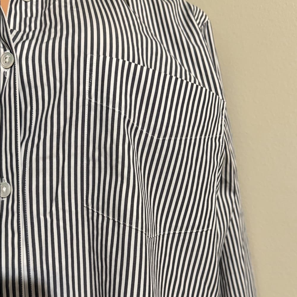 Classic Black and White Striped Shirt