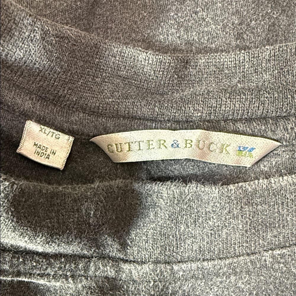 Cutter & Buck Men's Charcoal Long Sleeve Tee - Thumbnail 3