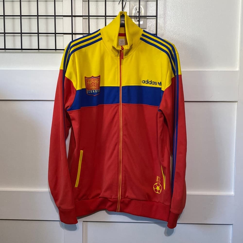 Rare Adidas Originals Ecuador Football Track Jacket Men's Large 2006 FEF - Thumbnail 9