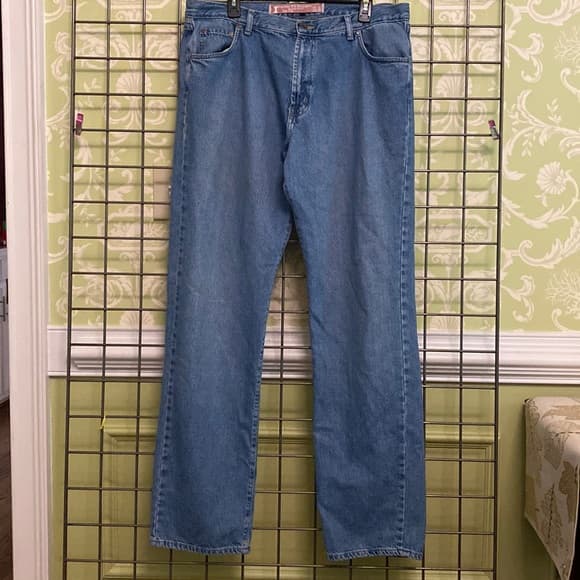 38 x 34 Zara regular fit straight leg jeans* - Thumbnail 8