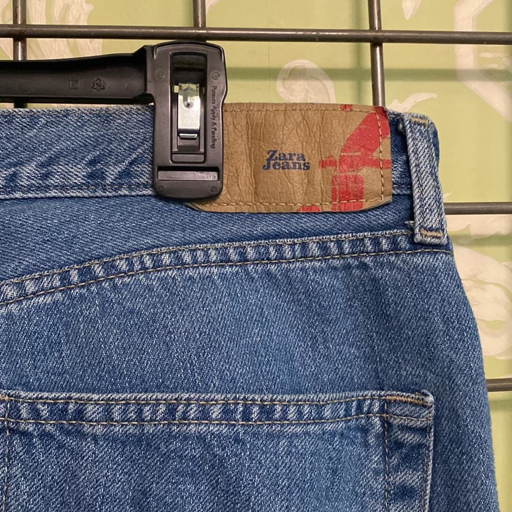 38 x 34 Zara regular fit straight leg jeans* - Thumbnail 6