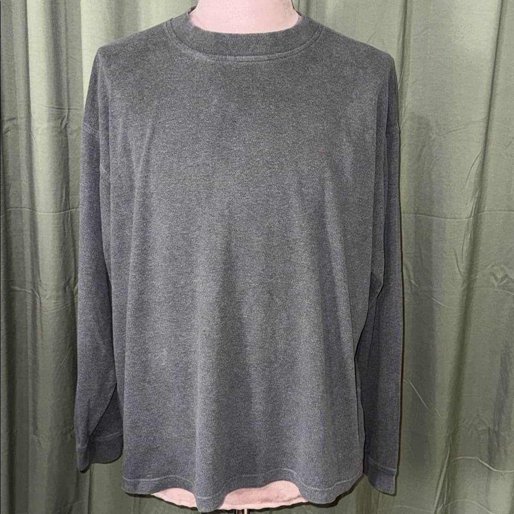 Cutter & Buck Men's Charcoal Long Sleeve Tee - Thumbnail 4