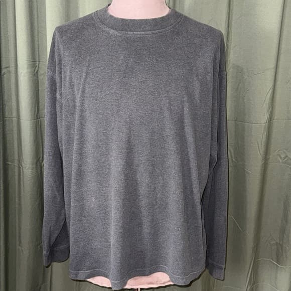 Cutter & Buck Men's Charcoal Long Sleeve Tee - Thumbnail 5