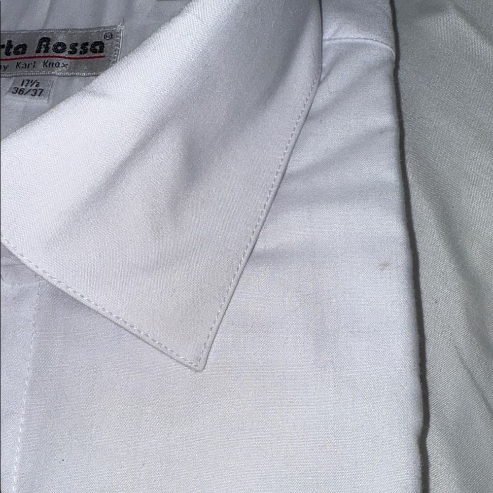Men's Classic White Button Down Shirt - Thumbnail 3