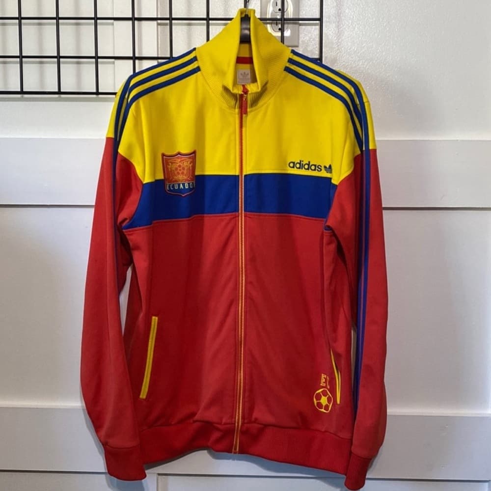 Rare Adidas Originals Ecuador Football Track Jacket Men's Large 2006 FEF