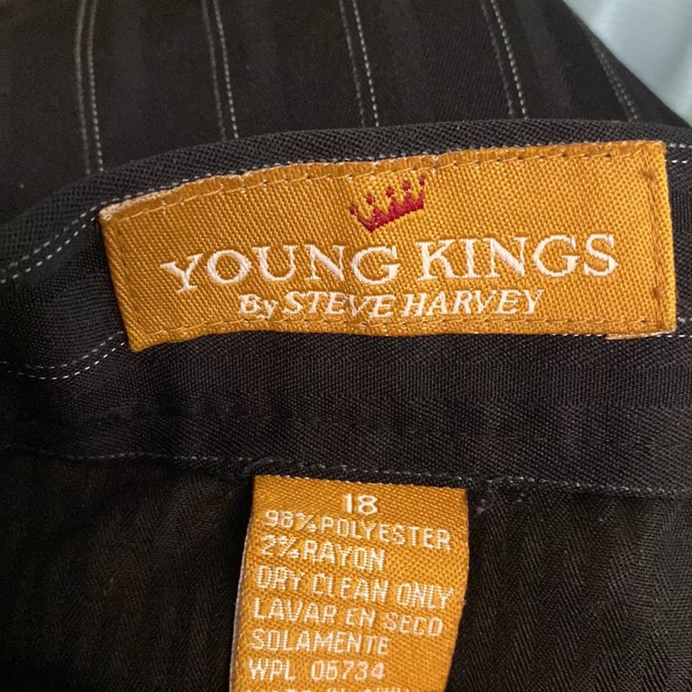 Young Kings striped dress slacks - Thumbnail 4