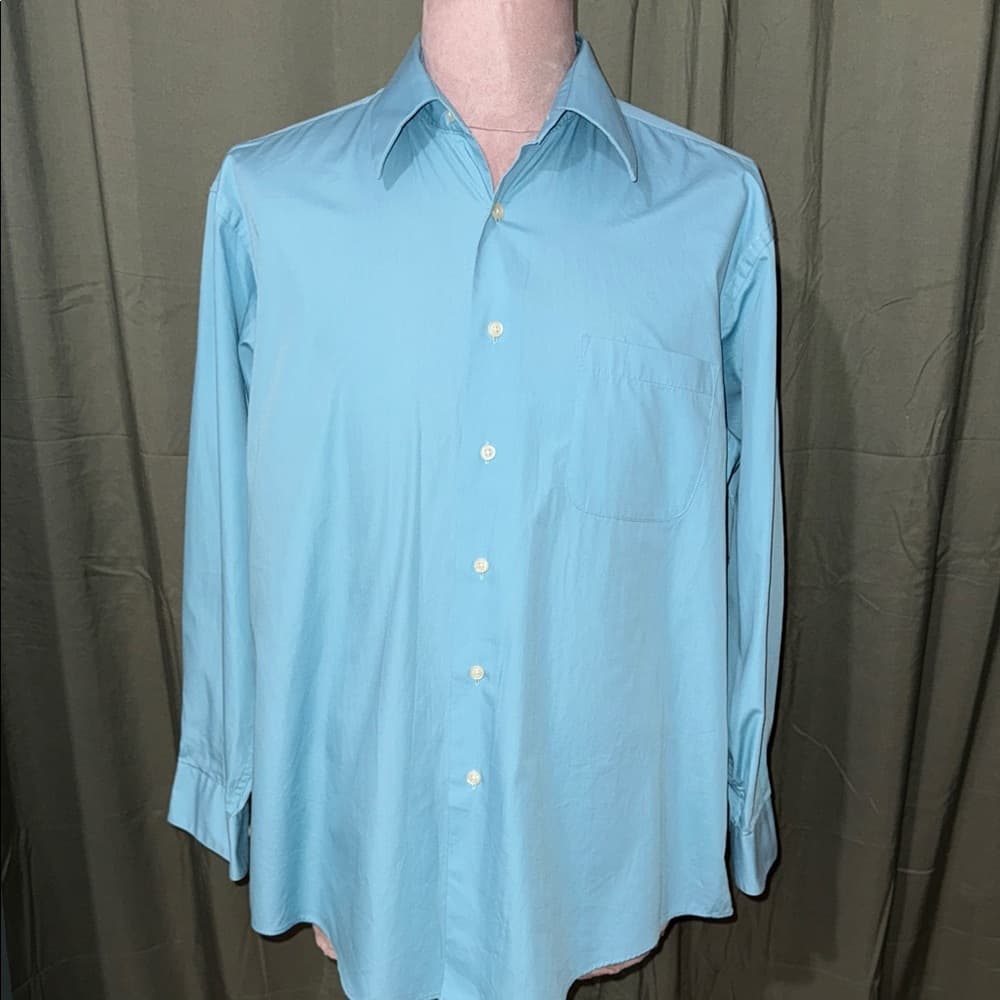 Alexander Julian Light Blue Casual Button Down Shirt - Thumbnail 2