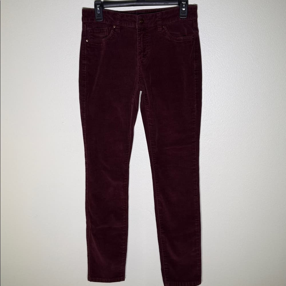 British Khaki burgundy corduroy pants - Thumbnail 6