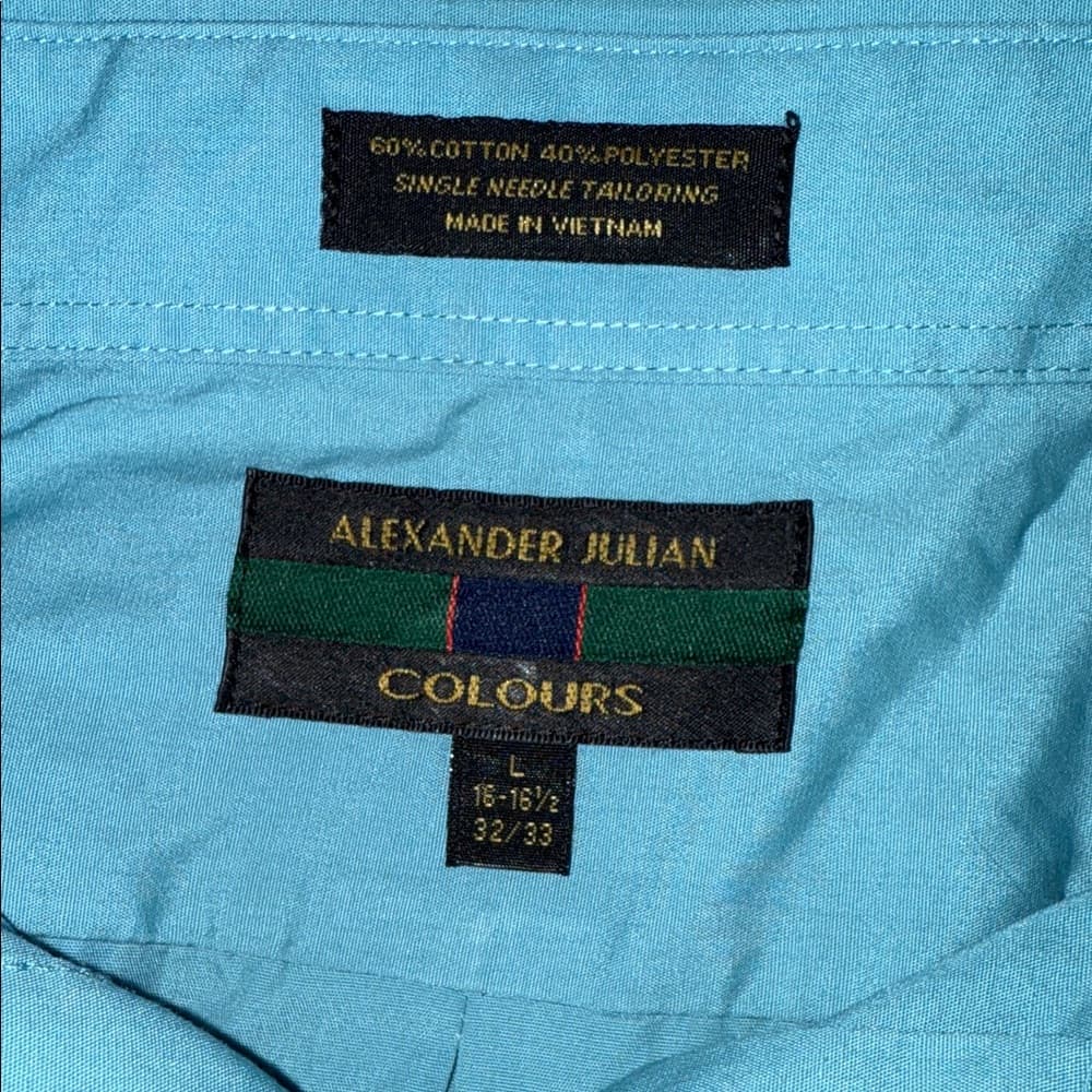 Alexander Julian Light Blue Casual Button Down Shirt