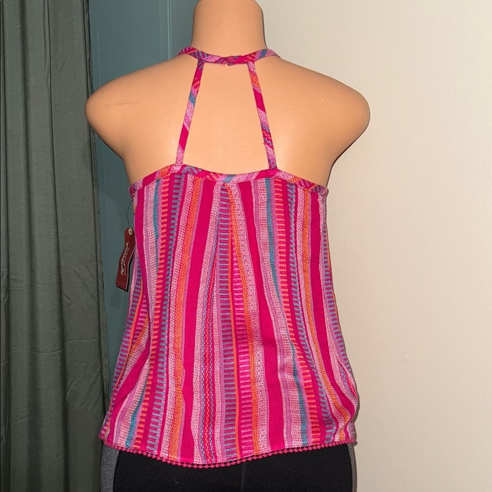 Arizona Jean Company Pink Striped Tank Top - Thumbnail 3