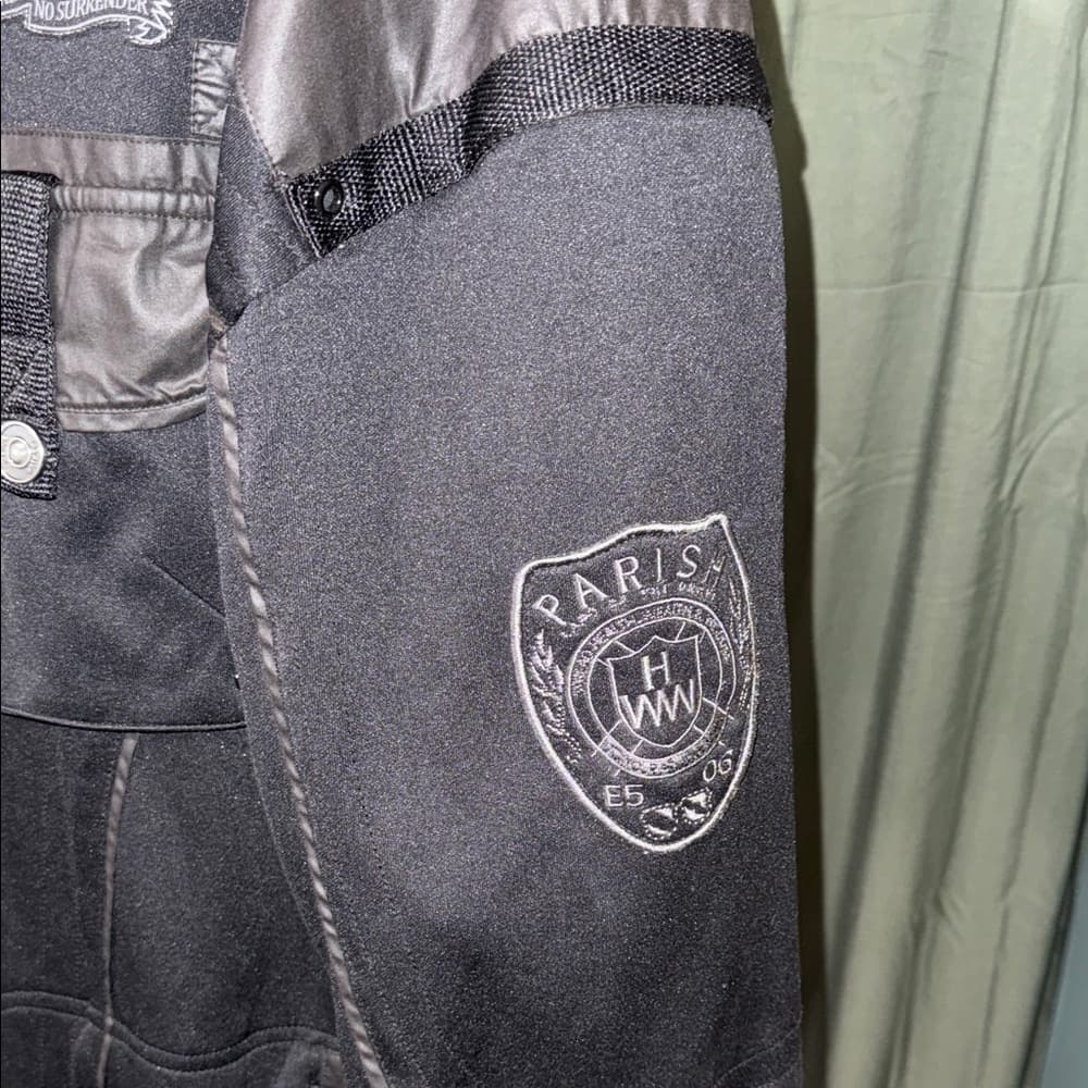 Parish Nation Men's Black Motorcycle Jacket - Thumbnail 4