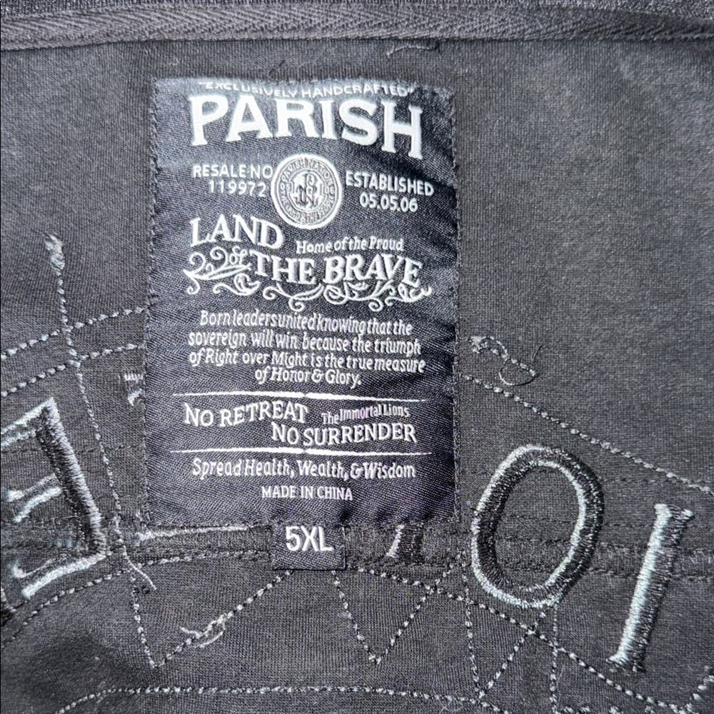 Parish Nation Men's Black Motorcycle Jacket - Thumbnail 5