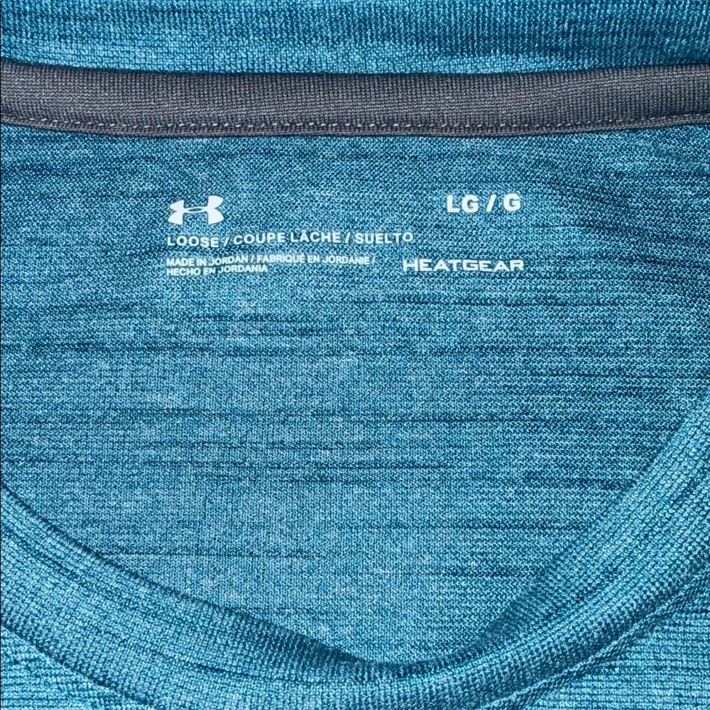 Under Armour Men's Light Blue Athletic Tee - Thumbnail 3