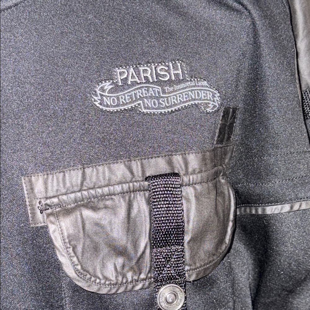 Parish Nation Men's Black Motorcycle Jacket - Thumbnail 3