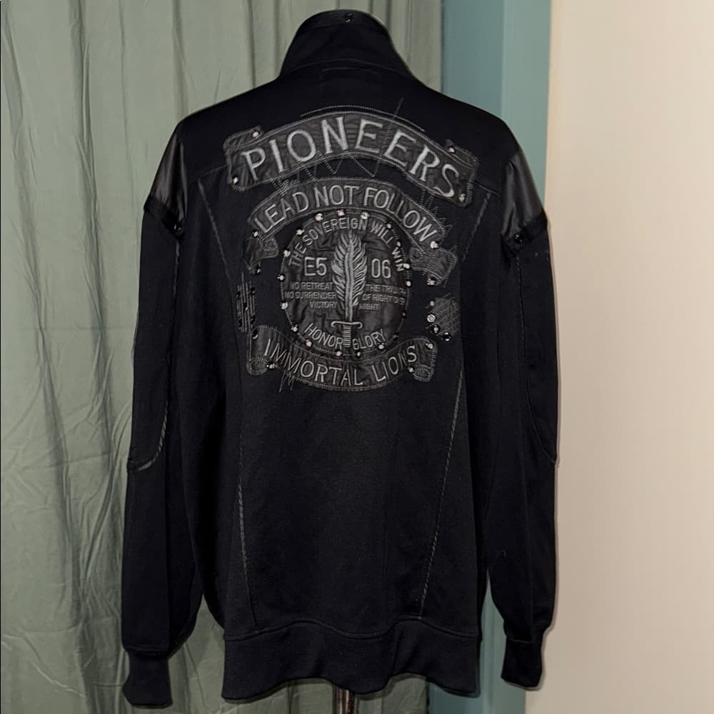 Parish Nation Men's Black Motorcycle Jacket