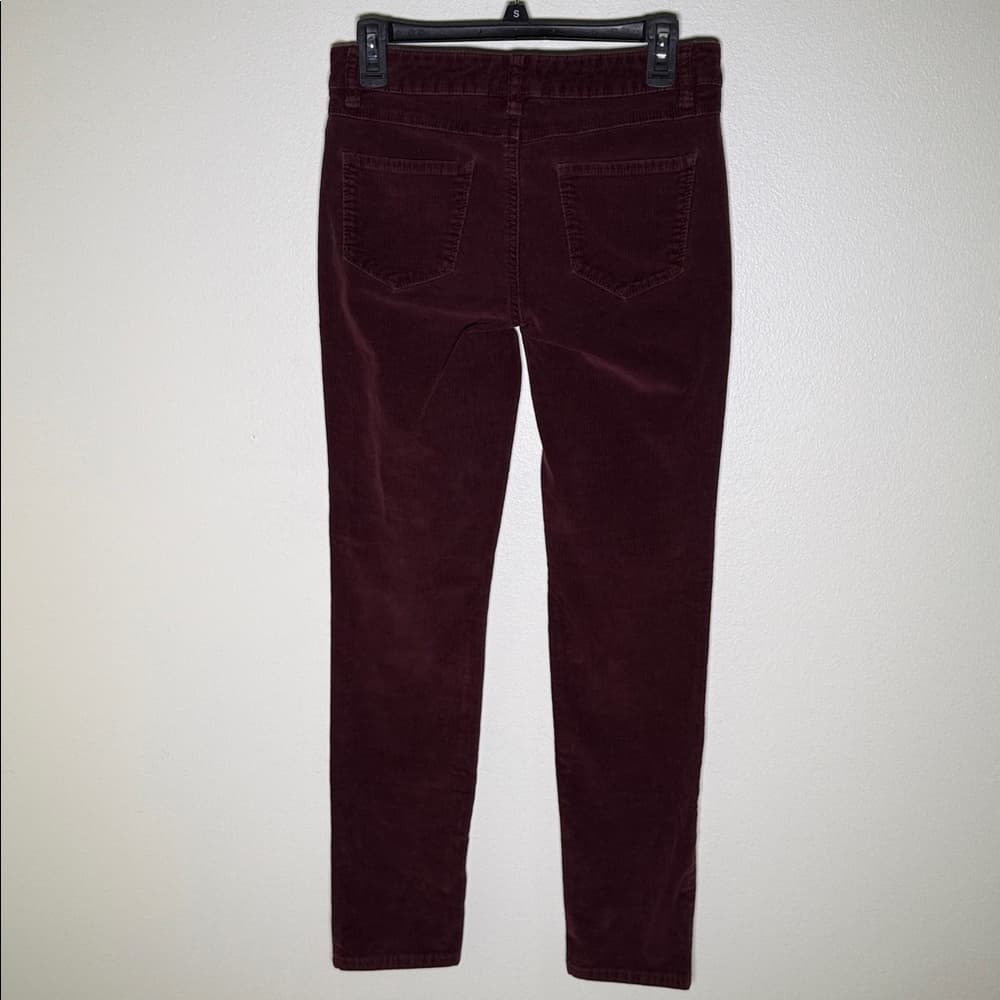 British Khaki burgundy corduroy pants - Thumbnail 3