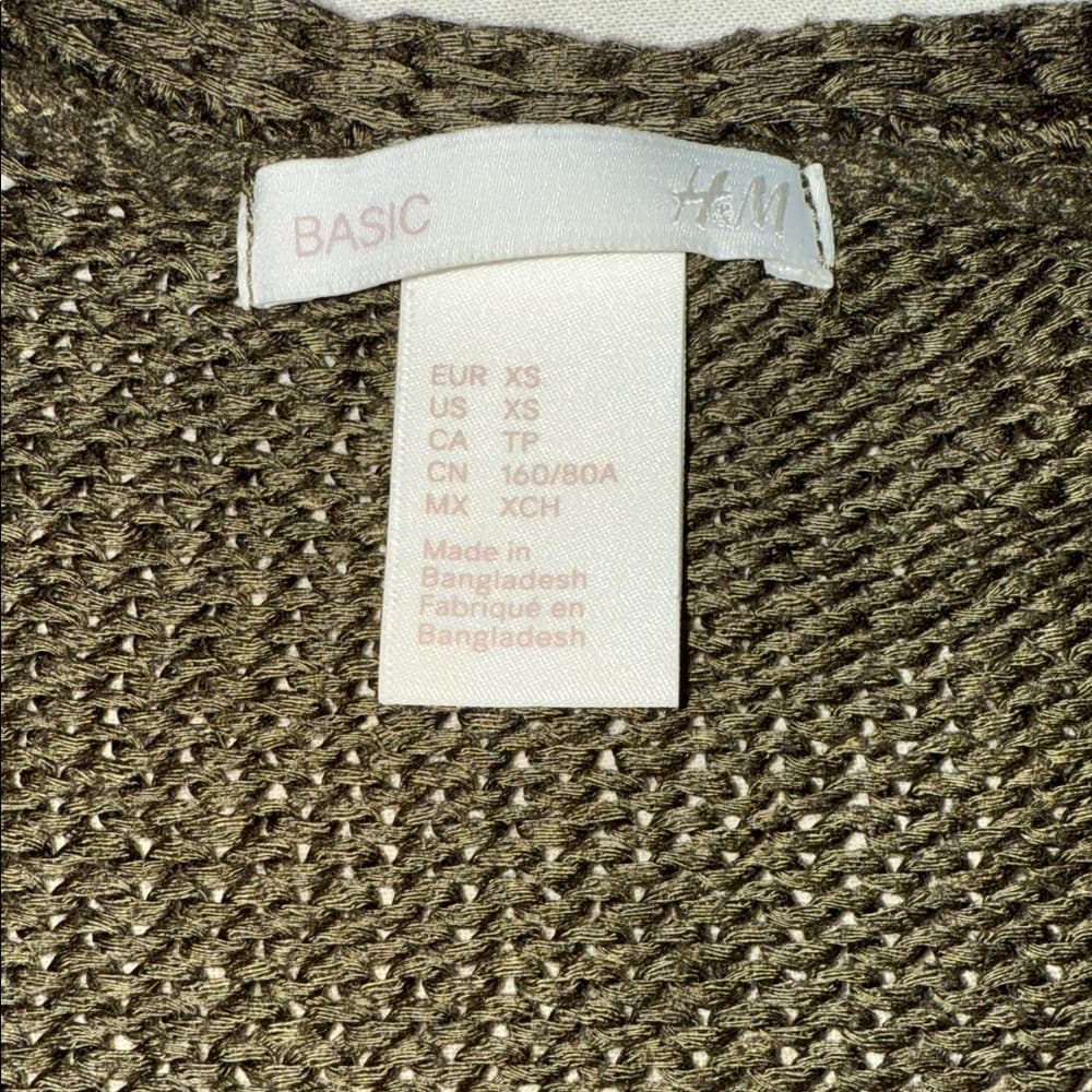 H&M Dark Brown V-Neck Sweater for Women - Thumbnail 5