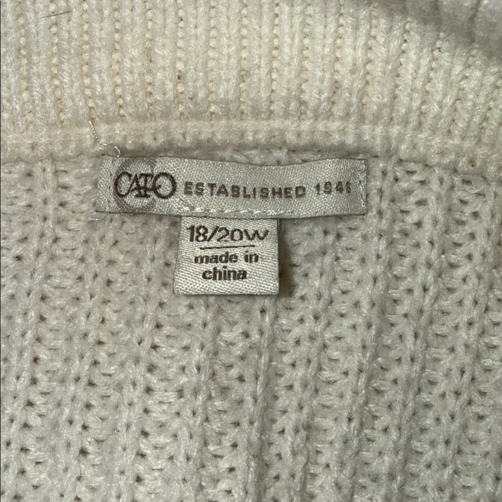 Cato Plus Size Waterfall Cardigan - Size 18/20W - Thumbnail 3