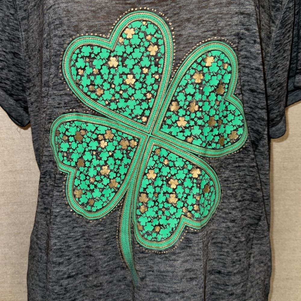Rocker Girl XXXL Shamrock Graphic Tee