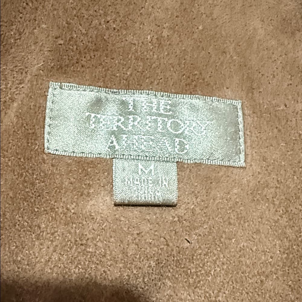 Women's Tan Shearling Jacket - Thumbnail 11