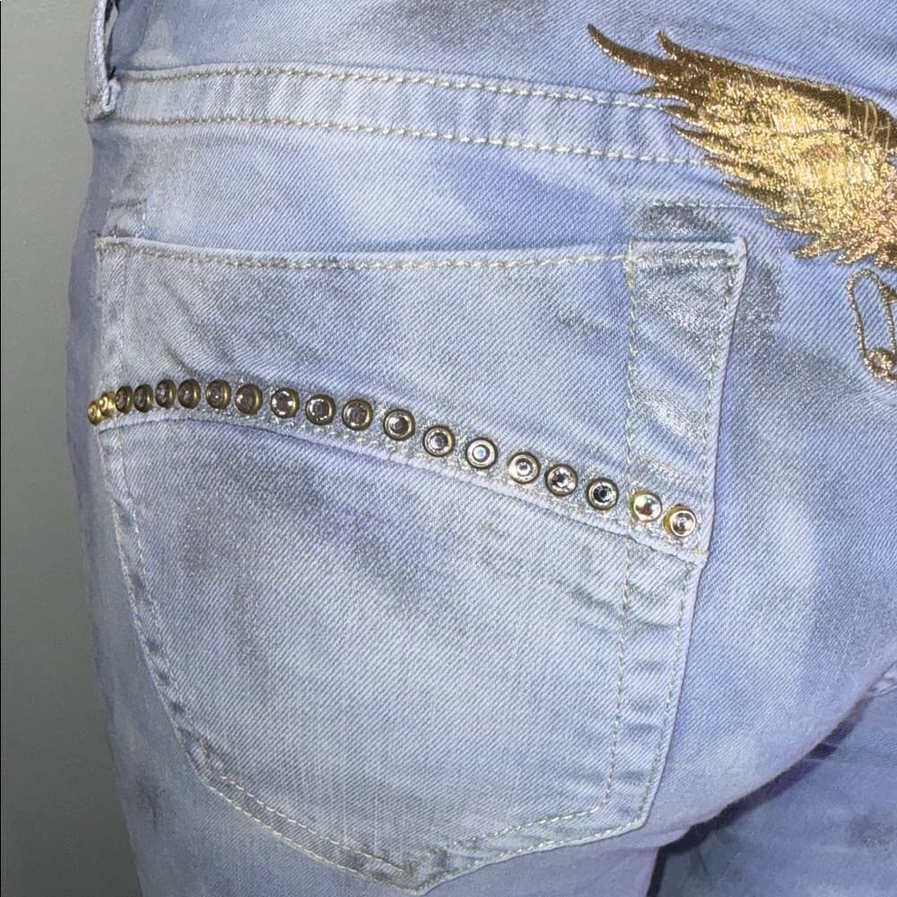Robin’s Jean faded denim jeans** - Thumbnail 8