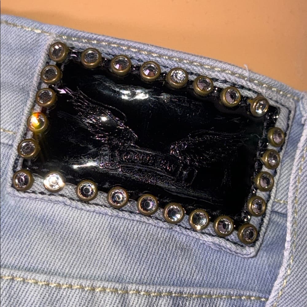 Robin’s Jean faded denim jeans** - Thumbnail 3