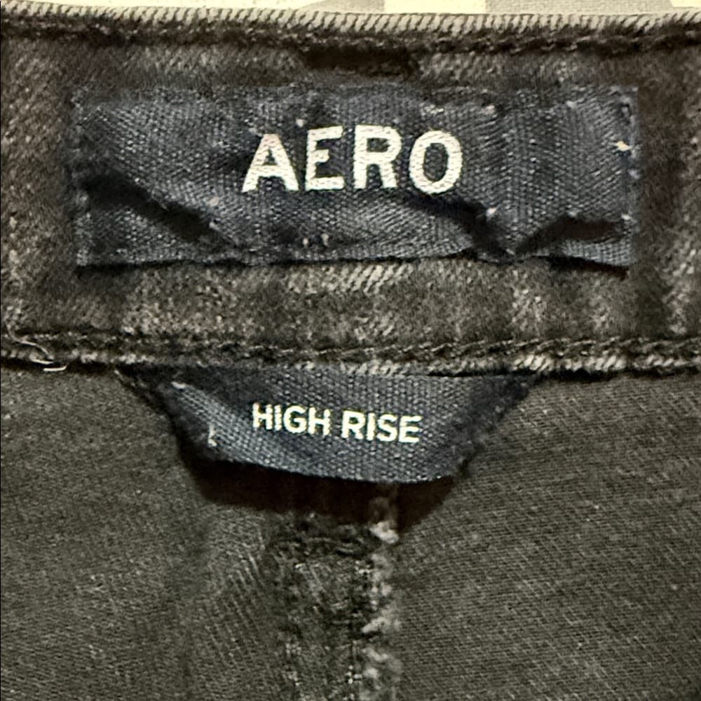 Aero black denim high-rise jeans - Thumbnail 6