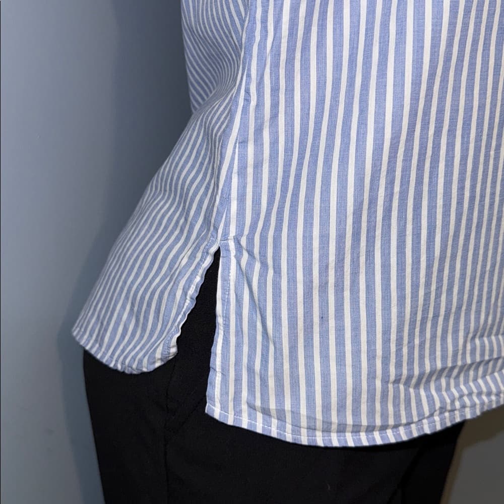 H&M Striped Sleeveless Top With Button Down Back - Size Small - Thumbnail 4