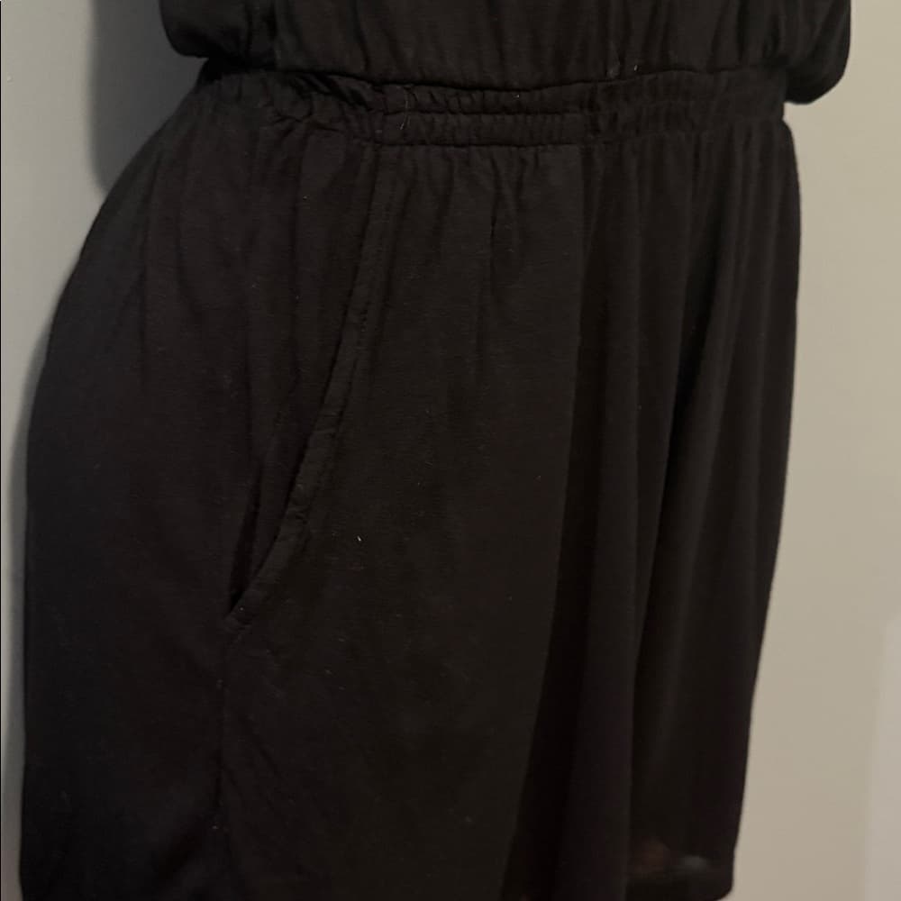 H&M Black Sleeveless Romper - Size Small - Thumbnail 3