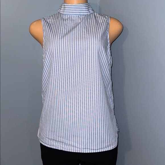 H&M Striped Sleeveless Top With Button Down Back - Size Small - Thumbnail 8