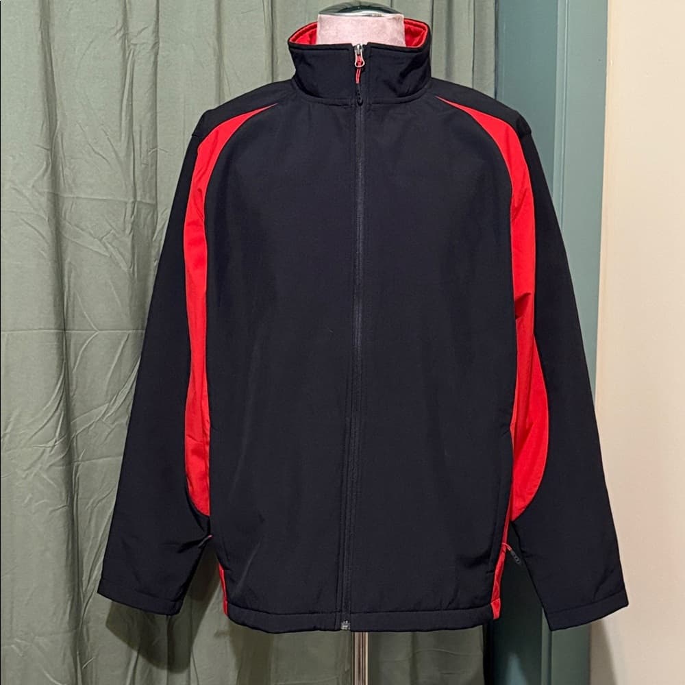 Sport-Tek Black and Red Windbreaker - Thumbnail 4