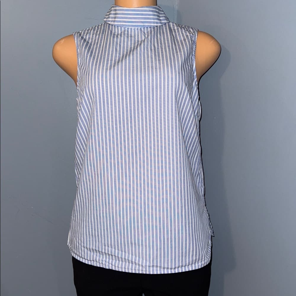 H&M Striped Sleeveless Top With Button Down Back - Size Small - Thumbnail 7