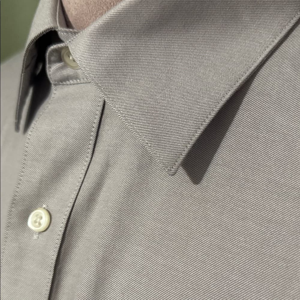 Men's Classic Gray Button Down Shirt