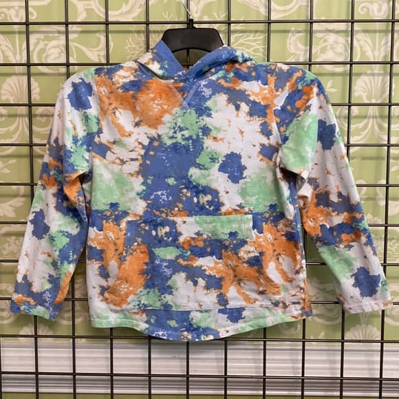 Wonder Nations tie dyed hoodie (Large 10/12) - Thumbnail 5